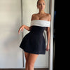 Women Sexy Backless Short Dress Fashion Sleeveless Big Bow Mini  Dress Lady Evening Party Dress 2025 Summer New Women's Clothing