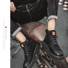 Boots Men High Top Boots High Quality Women Leather Shoes Fashion Outdoor Sneakers Men Lace Up Non-Slip Ankle Boots for Couple