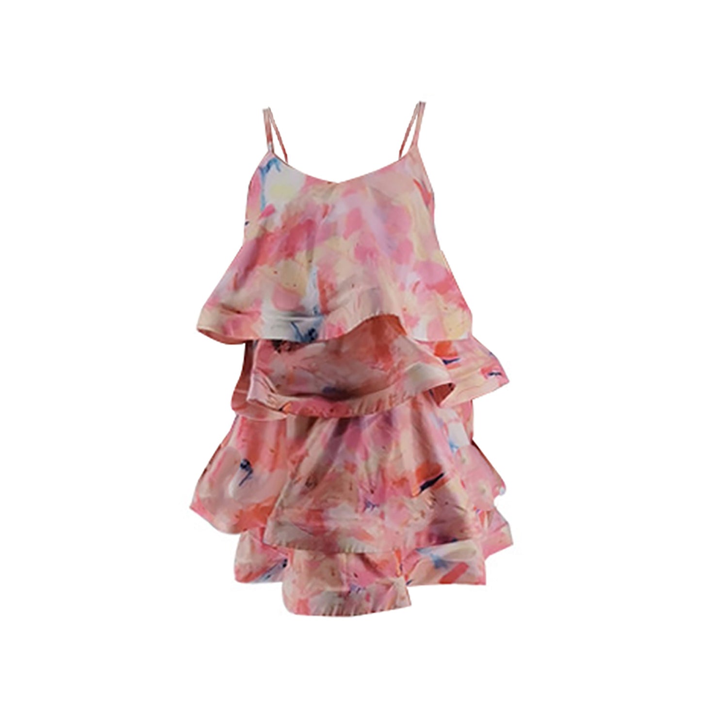 Outfits Dress Summer Sexy Floral Sling Dress Dresses For Woman Summer Clothing Layered Block Printe Suspender Dresses