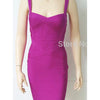 2025 New Women Sexy Spaghetti Strap Rayon HL Elastic Celebrity Bandage Dress Bodycon Mini Club Evening Party Dresses Drop Ship