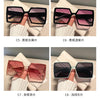 New Vintage Large Frame Sunglasses Women's Brand Designer Square Sun Glasses Women Travel Fashion Eyewear UV400 Gafas De Sol