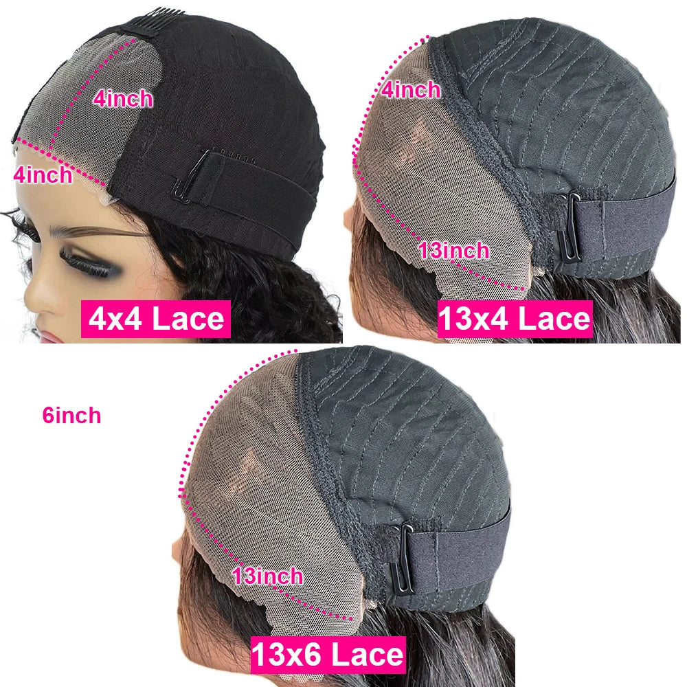 Straight Bob Super Double Drawn Glueless Lace Frontal Wig Human Hair Ready To Go 13×6HD Lace Front Wig Preplucked Hair For Women
