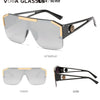 2023 Luxury Big Square Sunglasses Women Brand Designer Retro Blue Sun Glasses For Female Oversized Black Shades Oculos UV400