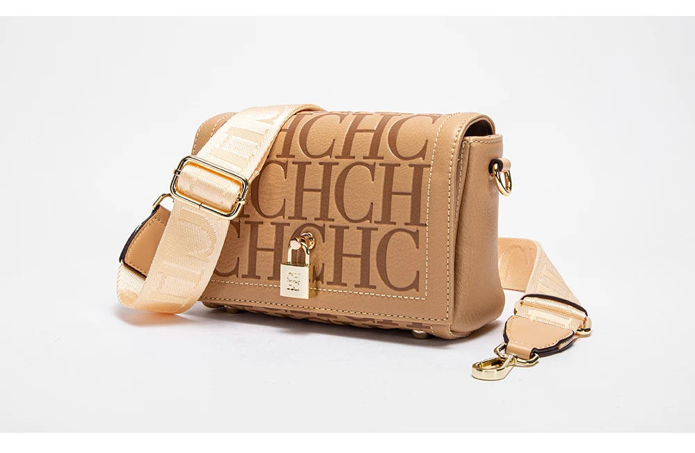 Fashionable Classic Light Luxury Design Exquisite Craftsmanship Women's New Shoulder Bag Letter PU Material Crossbody Bag