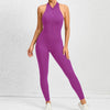 2025 Pad Deep V Women Tracksuit Yoga Set One Piece Jumpsuit Workout Scrunch Legging Sport Gym Active Suit Exercise Wear XP301