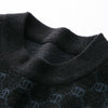 Brand 2023 Autumn High End Mens Velvet Knit Sweater Tops Designer Classic Casual Wool Pullover Fashion Soft Warm Winter Clothing