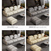 Premium Italian Genuine Leather Sectional Sofa Sets Couch Sofas with USB and Bluetooth Speaker - MANBAS Living Room Furniture