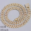 Caraquet Punk Hip Hop Cuban Link Chain Choker Necklace Iced Out Rapper Crystal Necklace Fashion Bling Rhinestone Jewelry Gift
