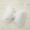 Pink Bow-shaped Pillow Ruffle Lace Decor Plush PP Cotton Filling Pillow Bed Couch Sofa Support Pillow Car Seat Companion Pillows