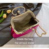 2024 Luxury Women Gold Green Chain Messenger Bags PU Leather Shoulder Bags Shell Clip Designer Handbag And Purse Wedding Clutch