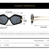 New Unique Women Fashion Sunglasses Retro Unique Lens Special Shades UV400 Men Punk Oversized Sun Glasses UV400