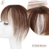 TESS Natural Hair Bangs 3D Fringe 10g Human Hair Invisible Clip In Hair Extension With Temples Hair Clip Natural Bangs For Women