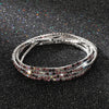 5Pcs/Lot Elastic Crystal Bracelets 2mm Charming Gold Color Crystal Rhinestones Metal Bangle Bracelet Jewelry DIY Gift