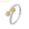 2025 New Iced Out Bling Opened Heart Flower Charm Bracelet AAA CZ Zircon Butterfly Bangle For Men Women Hip Hop Luxury Jewelry