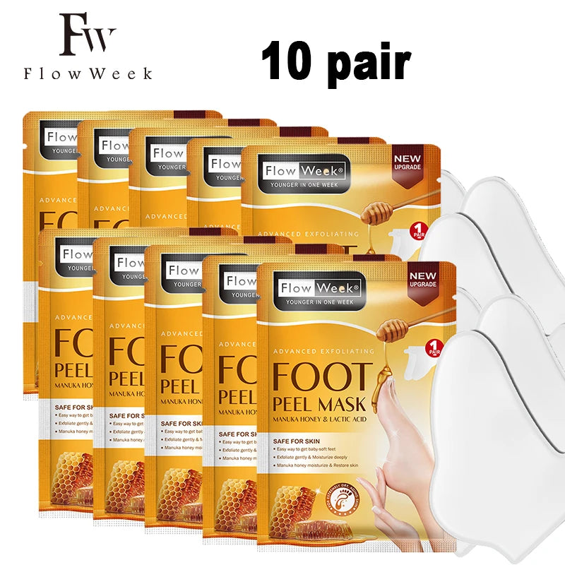 Foot Peeling Mask Peeling Foot Mask Repairs Heels & Removes Dry Dead Skin Feet Exfoliating Foot Peel Mask for Dry Cracked Feet