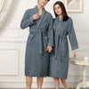 100% Cotton Couples Long Thick Absorbent Terry Bath Robe Kimono Men Light Weight Towel Bathrobe Sleepwear Women Hotel Gown Robes