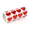 300Pcs/roll Sparkle Heart Stickers Red Love Scrapbooking Adhesive Sticker for Valentines Day Wedding Gift Box Bag Decoration 1''