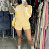 2025 Trendy Woman Clothes Sets Y2k Lounge Tracksuit Contrast Color Long Sleeve Zip Windbreaker Jacket Shorts 2 Piece Set Outfits