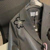OCEANLOVE Embroidered Floral Blazers Women Spring Autumn Korean Fashion Chaquetas Elegant Grey Loose Retro Blazer Feminino
