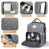 Fashion Mommy Backpack Multifunction Foldable Baby Bed Bags Large Capacity Portable Milk Bottle Diaper Double Shoulder Mom's Bag