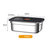 Stainless Steel Camping Lunch Box Sealed Leak-proof Bento Box Microwave Suitable Large Capacity Refrigerator Freezer Storage Box