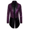 Men's Suit Round Sequin Button Tuxedo Stage Show Wedding Host Dance Festival Celebration Dinner Casual Men's Wear Men's Coat