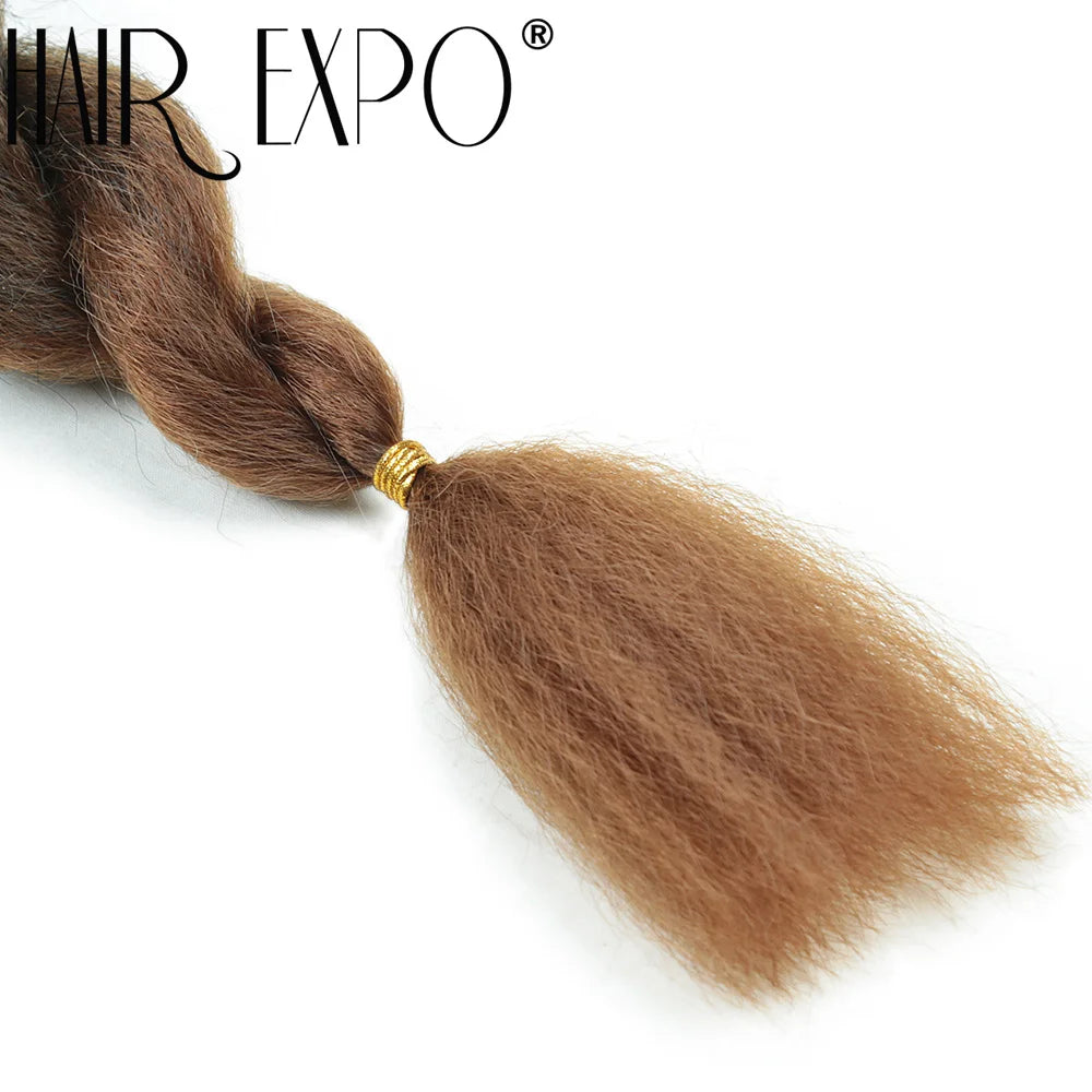 26Inch Vixen Crochet Bulk Hair Synthetic Jumbo Braids Fluffy Yaki Straight Crochet Hair Afro Kinky Curly Braiding Hair Extension