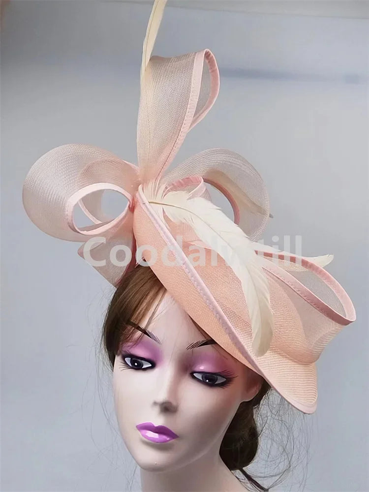Mesh Fascinator Headpiece Women Formal Event Derby Headpiece Ladies Eleagnt Mariage Millinery Cap Fashion Wedding Fascinator Hat