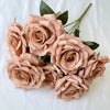 41CM 7 Forks Silk Screen Diamond Rose Artificial Flower Wedding  Living Room Decoration Road Guide Bouquet, Artificial Flower