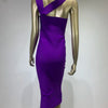 Women Summer Sexy Hollow Out Brown Midi Knee Length Bodycon Bandage Dress 2023 Designer Elegant Evening Party Dress Vestido