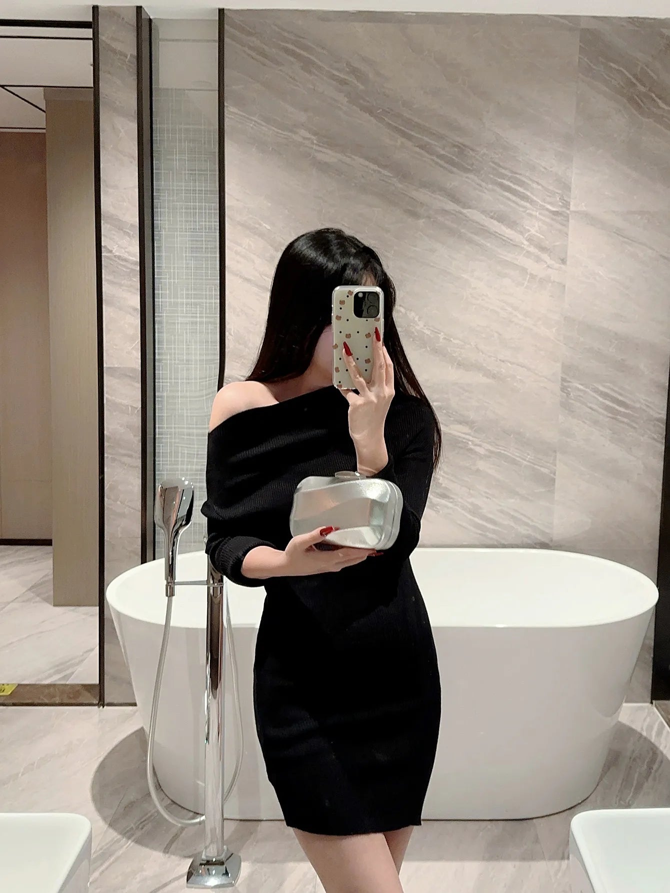 High-End Textured Square Box-Shaped Evening Bag Clutch Bag Chain Bag Banquet Bag Cheongsam Bag Evening Dress Bag Wedding Bag
