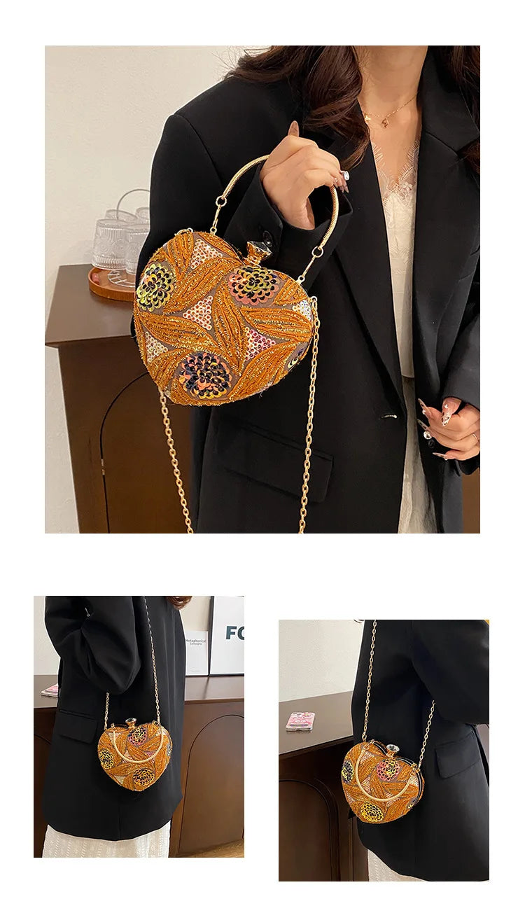 Luxury Gold Clutch Bags for Women 2025 Party Bags Evening Purse Designer Crossbody Bag New in Handbag Ladies hand bag sac femme