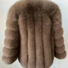 BEIZIRU Winter Woman Real Fox Fur Coat Warm Fashion Natural  New Luxury Stylelong sleeve fashion girls jacket