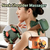 Bionic Neck Shoulder Massager Heated Back Massagers Electric Kneading Muscles Massage Pillow Neck Waist Leg Body 3-Level Modes
