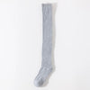 New Women Black White Knee High Lolita Socks Lady Female Over Knee Cute Long Sock Solid Color Stockings For Women