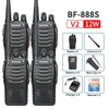 2/4PCS Baofeng BF-888S V2 Walkie Talkie Dual Band Portable Long Range Standby UHF 400-470MHz USB Ham Two Way Radio for Hunting