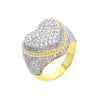 Full Micro Paved CZ Hollow Heart Ring High Quality Iced Out Bling Cubic Zirconia For Women Girlfriend Valentines Finger Jewelry