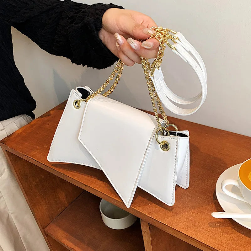 High quality Ladies Shoulder Bag Sense of luxury Chain Handbags Premium Leather Retro Women Bags Designer Lady Armpit Bag Clutch
