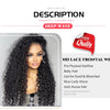 Deep Wave Frontal Wig Human Hair 13x4 Curly Human Hair Wig Transparent  Lace Wig 13x6 Water Wave Wigs 180 Density