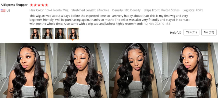 Transparent 13x4 13x6 Body Wave Lace Front Wig Human Hair PrePlucked Brazilian Human Hair Lace Frontal Wigs For Women Bling Hair