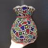 Newest Flower Vase Rhinestone Evening Bags Women Crystal Handbags Metal Chain Elegant Party Bags Luxury Designer Clutch Purse