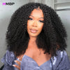 Afro Kinky Curly 500 High Density 360 HD Glueless Lace Frontal Wigs Human Hair Wear And Go PrePlucked Hair For Black Women HMBP