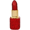 Luxury Diamond Lipstick Inflatable Lighter Mini Butane Pink Water Diamond Portable Lighter High End Women's Smoking Gift