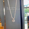 Popular S925 Sterling Silver Sparkling Necklace for Women Light Luxury Round White Diamond Pendant Galaxy Collar Chain Jewelry