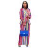 2024 Women Formal Jacket & Trousers Office Lady Outfits Autumn Women Two Pieces Set Print Blazer Coat & Pants Suit Sets Female