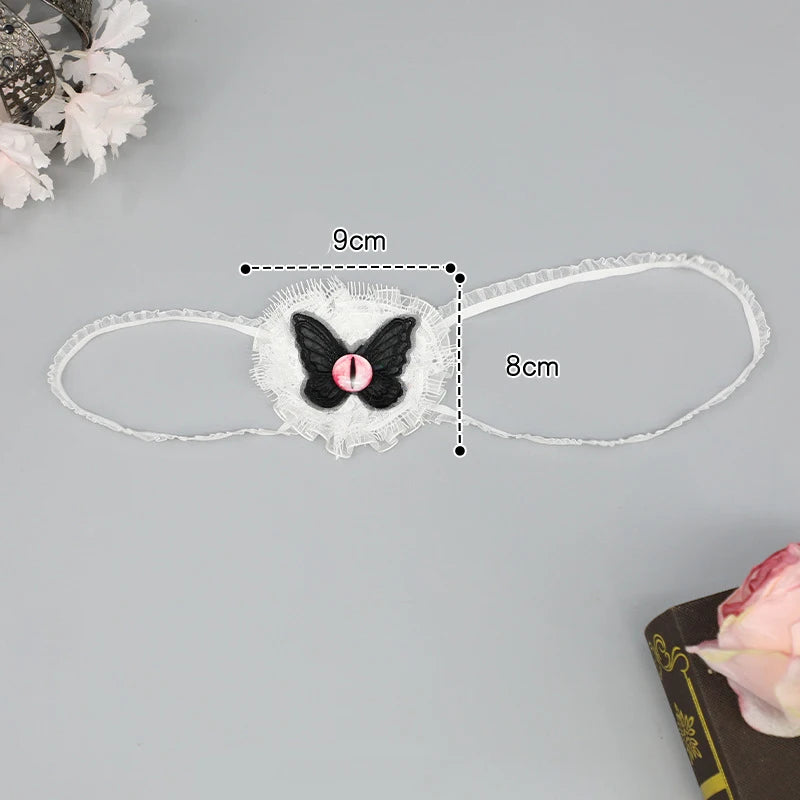 Lolita Gothic One Eye Mask Cosplay Anime Halloween Party Costumes Prop Fancy Dress Christmas Lady Girls Heart Eyewear Xmas Gifts
