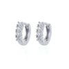 CRMYA Gold Silver Filled 16mm 14mm 12mm Flower Higgle Earring CZ Zircon Hoop Earrings For Women Girls Jewelry Wholesale