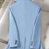 High Quality Long Sleeve Female Blazer Women Blue Coffee Khaki Single Button Slim Jacket Ladies Business Work Wear Formal Coat