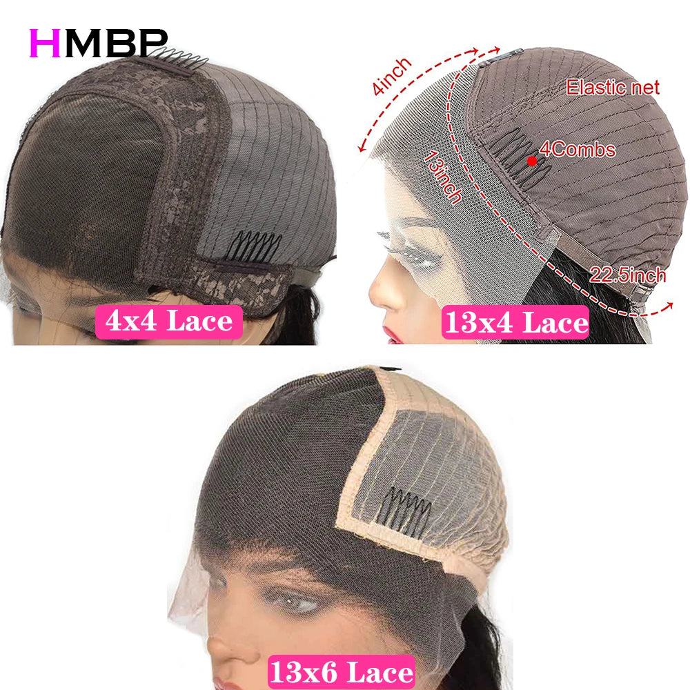 250 Density 13x6 HD Lace Frontal Wig Kinky Curly Glueless Preplucked Human Wigs Ready To Go Brazilian Wigs 100 % Remy Human Hair
