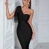 formal Women's Bandage  prom  Dress  guest Black Bow Elegant Wedding Party Evening Midi Club  cocktail Dresses Bodycon luxury